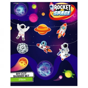 Rocket Space DIY-CUT Özel Kesim Banner