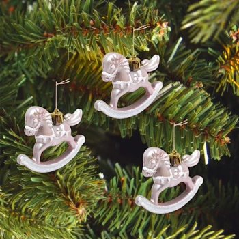 Sallanan At 3Lü (Ağaç Süsü)