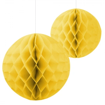 Sarı Petek Kağıt Süs