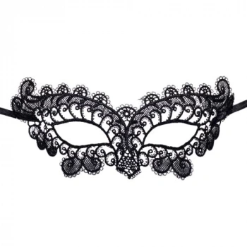 Siyah Dantelli Maske