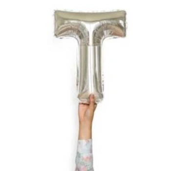 T Harfi Folyo Balon 17 inç