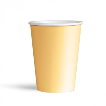 Turuncu Makaron Karton Bardak