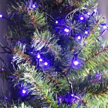 Yılbaşı Pilli Mor Led Işık 80 led / 8mt