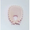 Bebek Yaka Pembe Süsleme Kumaş Sticker 100 Adet