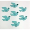 Güvercin Mavi Süsleme Kumaş Sticker 100 Adet