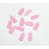 Mini Biberon Pembe Süsleme Kumaş Sticker 50 Adet