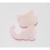 Pembe Kedi Süsleme Kumaş Sticker (25 Adet)