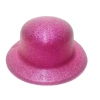 Plastik Pembe Simli Şapka