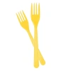 Sarı Plastik Çatal 24lü