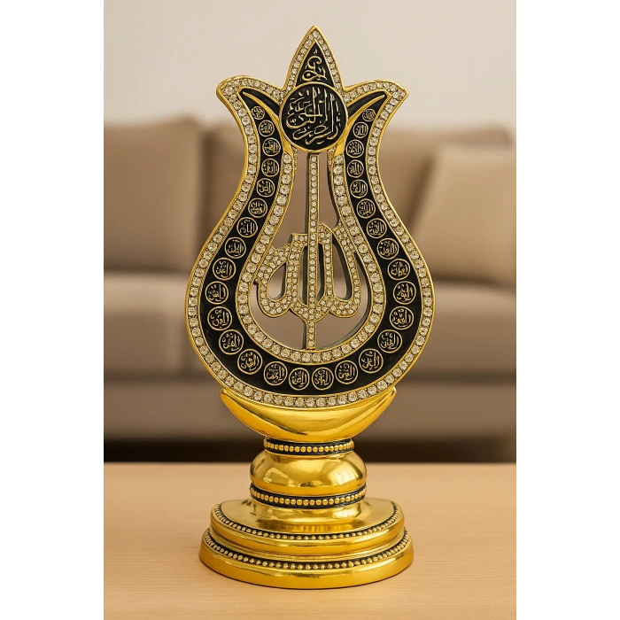 ALLAH YAZILI ESMAÜL HÜSNA KONSOL ÜSTÜ DEKORATİF BİBLO 27X12