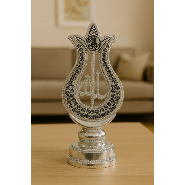 ALLAH YAZILI ESMAÜL HÜSNA KONSOL ÜSTÜ DEKORATİF BİBLO 27X12