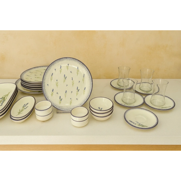 PORSELEN KAHVALTI TAKIMI 30 PARÇA 30X26