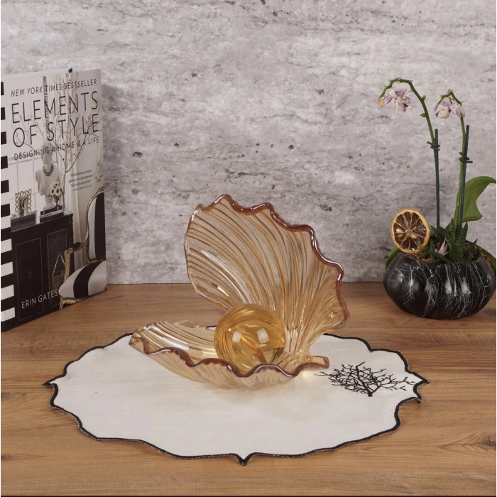 KRİSTAL CAM İNCİ KRİSTAL TOP İKİLİ SET 25X20