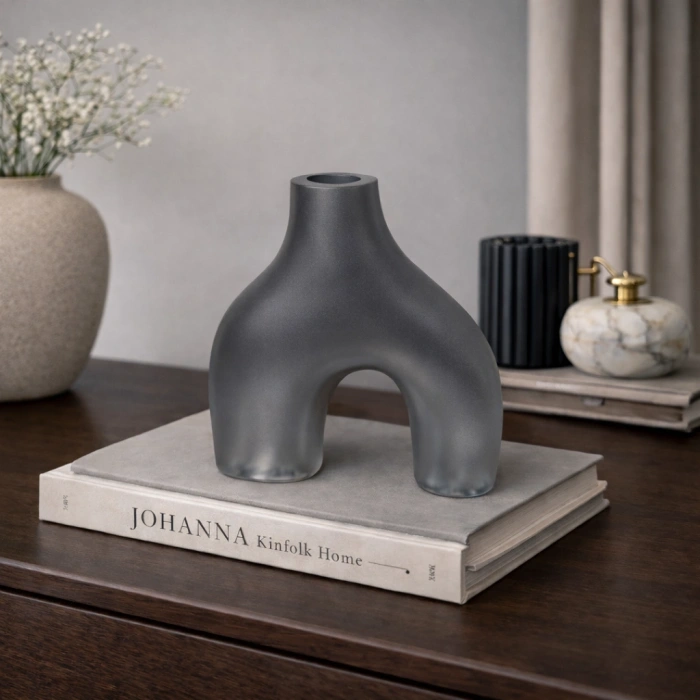 Mat Modern Arch Form Seramik Dekoratif Vazo