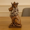 TAÇLI OTURAN ASLAN FİGÜRÜ POLYESTER 34X14