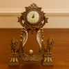 ASLAN FİGÜRLÜ DEKORATİF MASA SAATİ KRALİYET TARZI 40X28