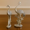GOLD VE GÜMÜŞ RENK FLAMİNGO BİBLO SETİ 2 Lİ 45X18