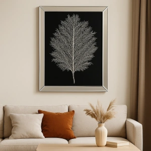 KRİSTAL AYNA ÇERÇEVELİ DENİZ DALLARI TEMALI DUVAR TABLOSU