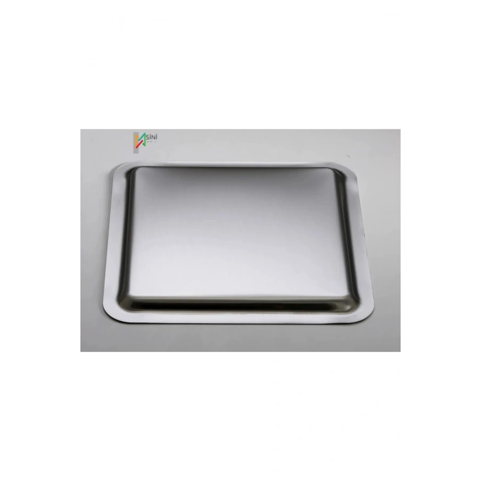 Taşlı Kelebek Aksesuarlı Paslanmaz Çelik Kare 6’lı Gold Kahve, Çay, Dekoratif Sunum Servis Tepsi