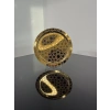 Paslanmaz Çelik 6 Adet Yuvarlak Desenli Gold AD-26 Sunum Servis Tepsisi