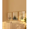 Cami Silüetli Hat Sanatı 3’lü Duvar Poster Seti