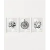 Allah – Muhammed Hat Yazılı 3lü Duvar Poster Seti