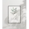 Şükür Minimal Botanik Duvar Poster