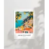 Amalfi Sahili Sanatsal Duvar Poster