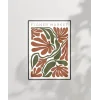Art Nouveau Esintili Çiçekler Poster