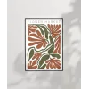 Art Nouveau Esintili Çiçekler Poster