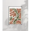 Art Nouveau Esintili Çiçekler Poster