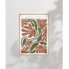Art Nouveau Esintili Çiçekler Poster