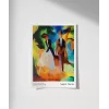 August Macke Mavi Gölde İnsanlar Poster