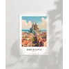 Barcelona Mimari Poster