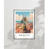 Barcelona Mimari Poster