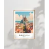 Barcelona Mimari Poster