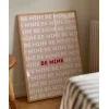 Be Mine Tipografik Aşk Poster