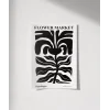 Black Copenhagen Flower Poster