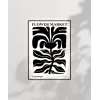 Black Copenhagen Flower Poster