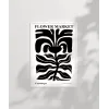 Black Copenhagen Flower Poster