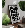 Black Copenhagen Flower Poster