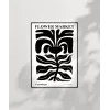 Black Copenhagen Flower Poster