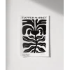 Black Copenhagen Flower Poster