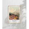Bogotánın Renkli Çatıları Poster