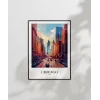 Chicago Şehir Merkezi Poster