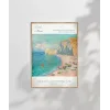 Claude Monet Etretat Kumsalı Poster