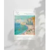 Claude Monet Etretat Kumsalı Poster