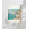 Claude Monet Etretat Kumsalı Poster
