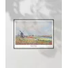 Claude Monet Hadue Yakınlarında Lale bahçeleri Poster