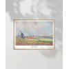 Claude Monet Hadue Yakınlarında Lale bahçeleri Poster